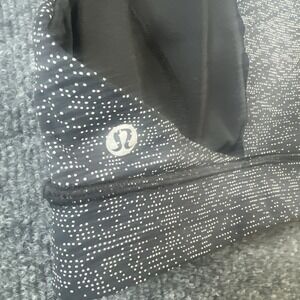 Lululemon Fast Free Bra Sz 6  Nulux Soundwave Alpine White Black ECU‎